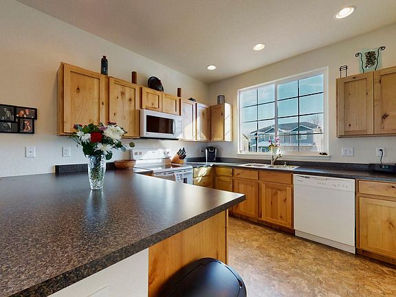 Large kitchen with modern appliances