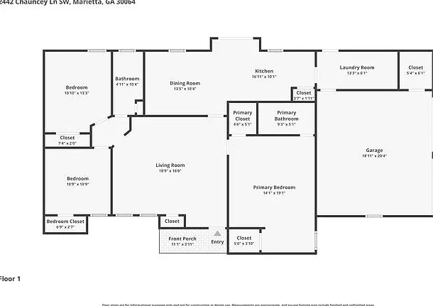 3 bed, 2.0 bath, 1490 sqft, $1,945 — Photo 2