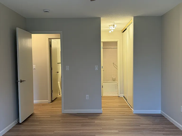 Master Bedroom, looking at Master Bedroom Closet, Master Bathroom and into the Hallway