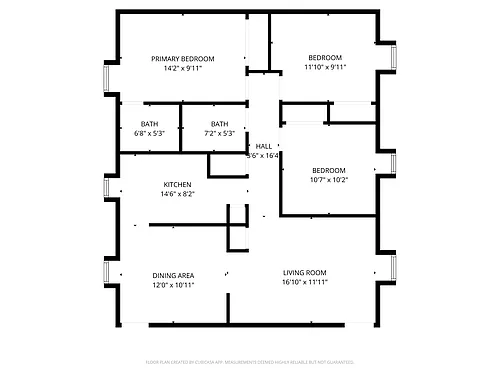 Floor plan 3 bedroom / 2 Bathroom