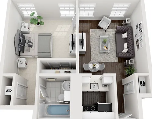 1x1 A2 508 SqFt Renovated 1x1 A2 508 SqFt Renovated