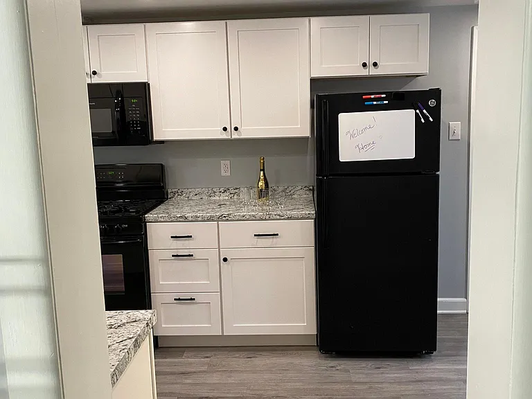 Entry from laundry room into kitchen