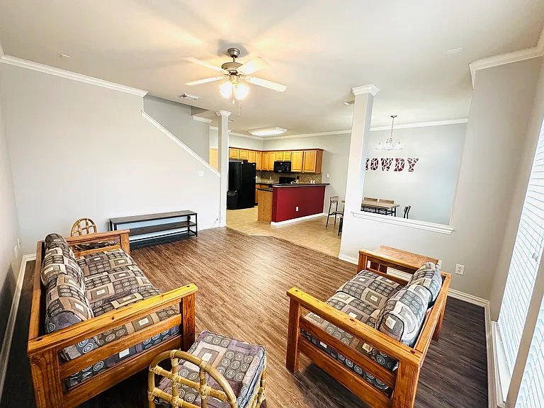 Fully furnished living. Internet provided within rent