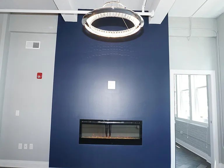 Fireplace wall called "Deep Royal"