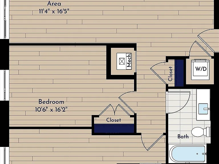 A 2BR-E1.1 Two Bedroom Floor Plan A 2BR-E1.1 Two Bedroom Floor Plan