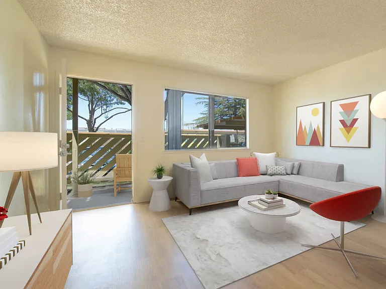 Living Room with Hard Surface Flooring