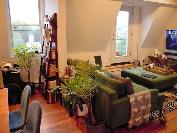 West Elm couch and dining table + chairs included in the rent