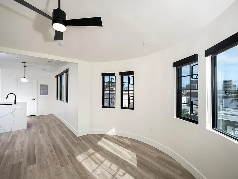 Penthouse Open Floor Plan Living Space