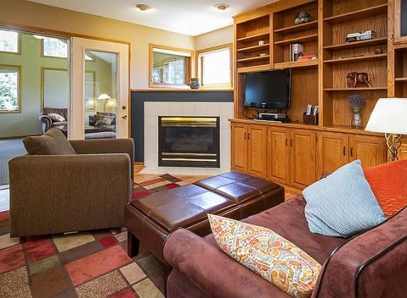Another good view of the main floor living room with built-in's