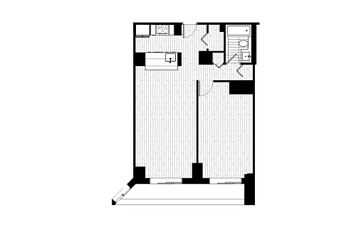 Floor plan 1 Bed_1 Bath-10