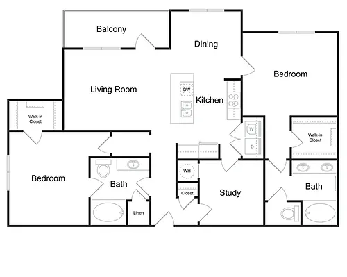 Floor plan The Olmstead