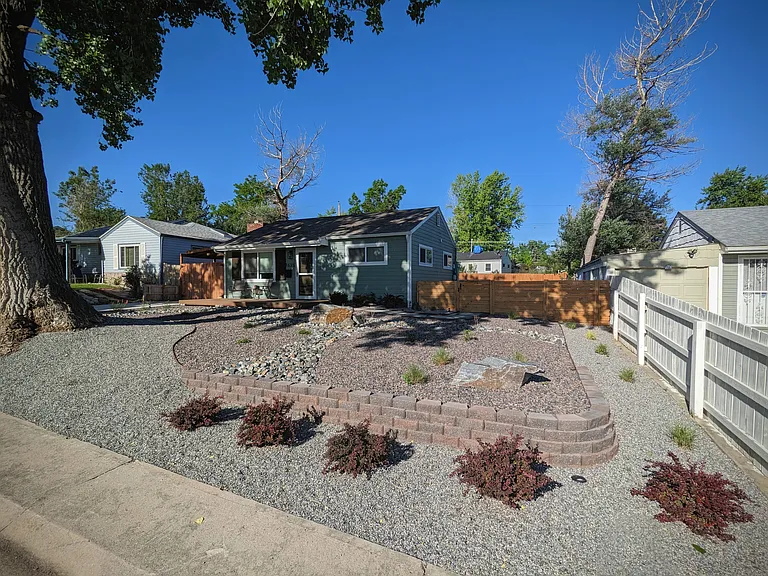Brand new landscaped front yard (2023) with drip irrigation to every plant