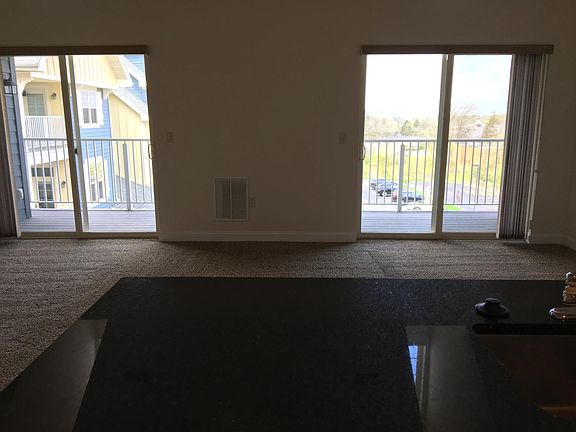 Two balconies off the living room