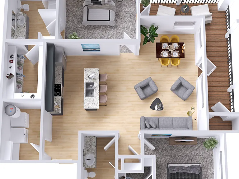 Two Bedroom Apartment at Legacy at Veramendi