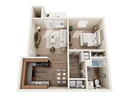 Floor plan 1X1