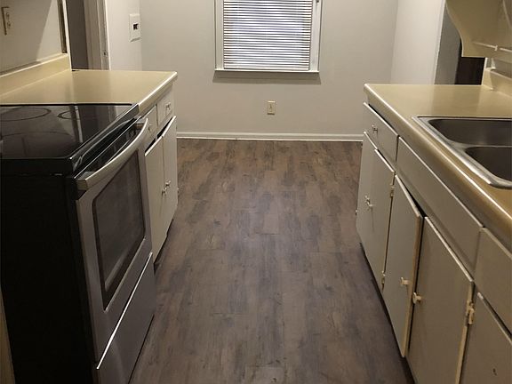 Kitchen with small breakfast nook.
