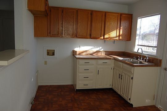 Kitchen with new countertop and flooring