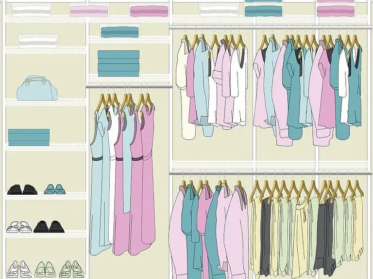 Master BR closet -9' wide