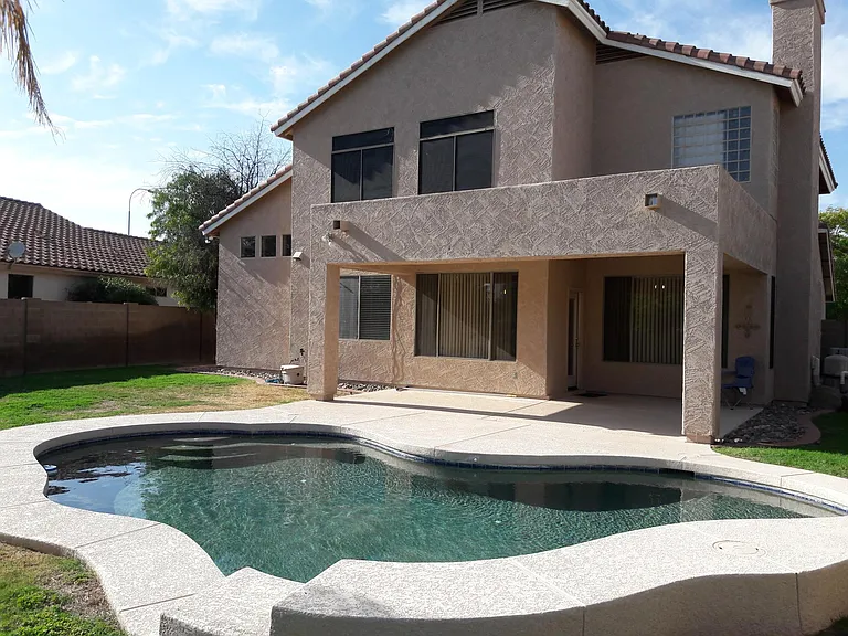 Back view of the house & Pool