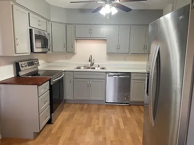 All new appliances and cabinets