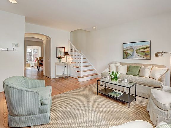 Living Room w/ Wood-Burning Fireplace