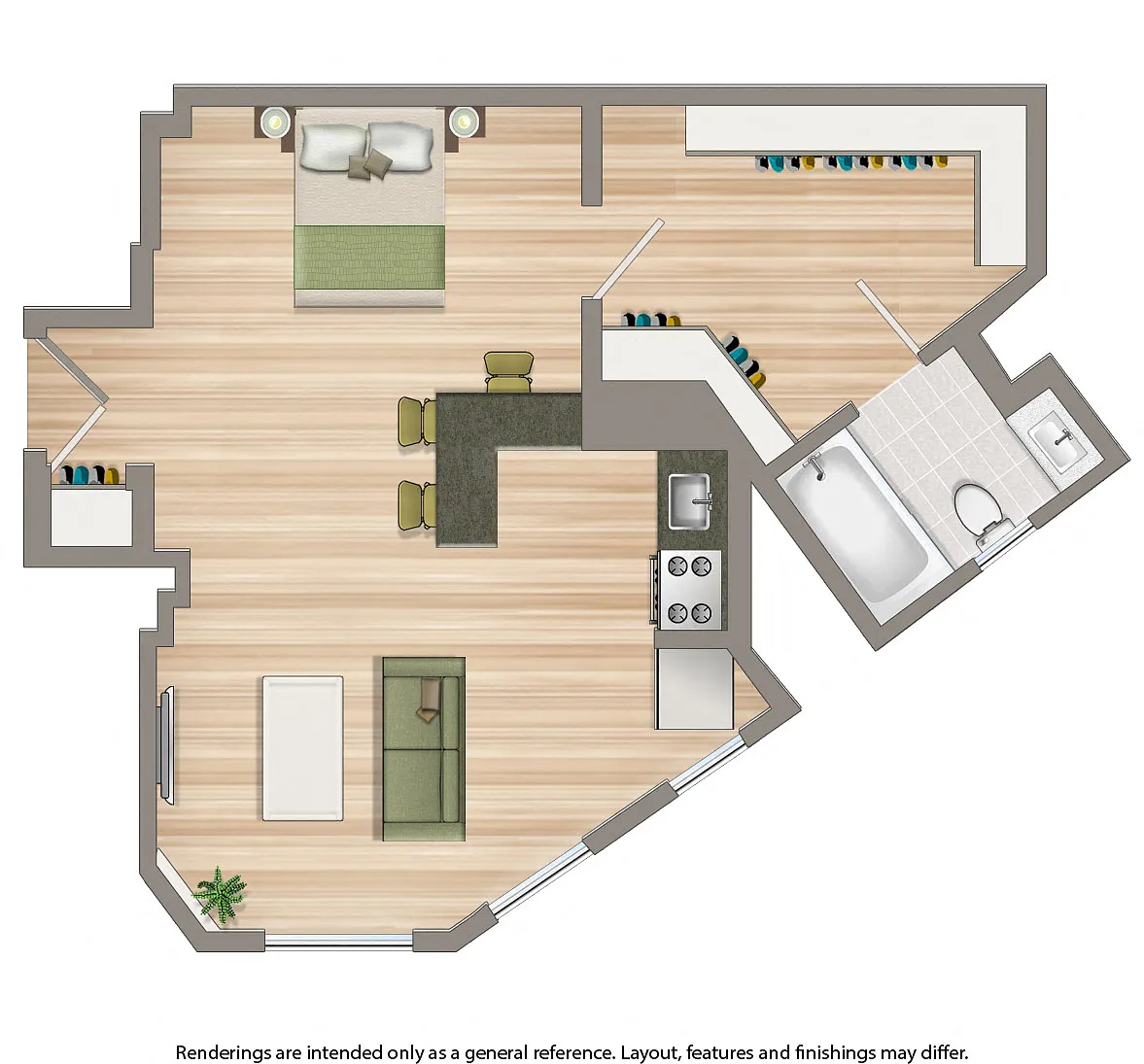 Floor plan Studio A