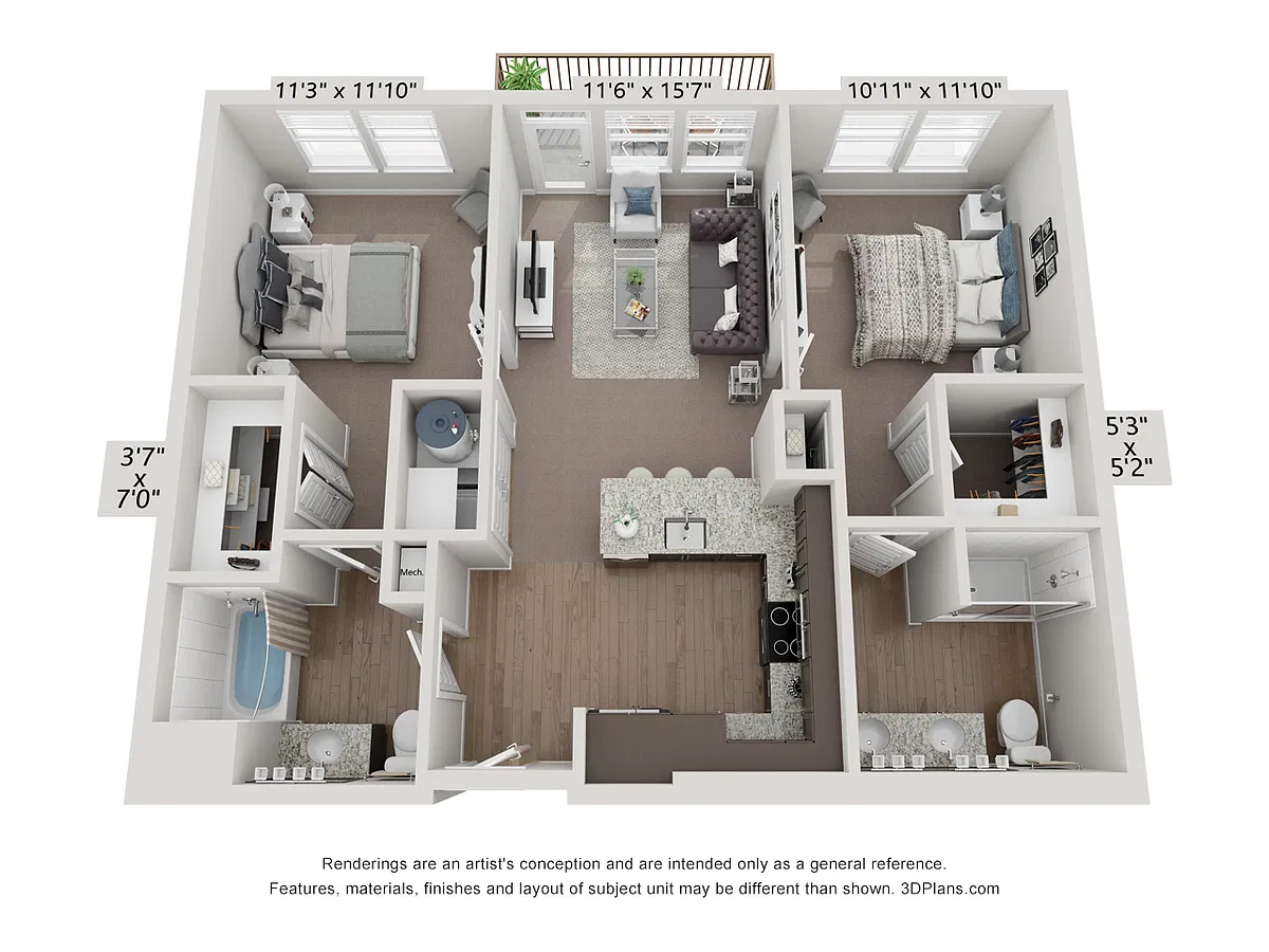 Floor plan 2X2