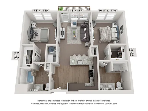 Floor plan 2X2
