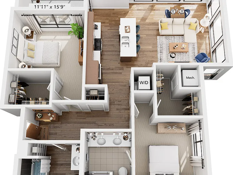Forest floor plan The Island Residences