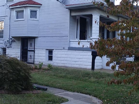 front - left side of house.