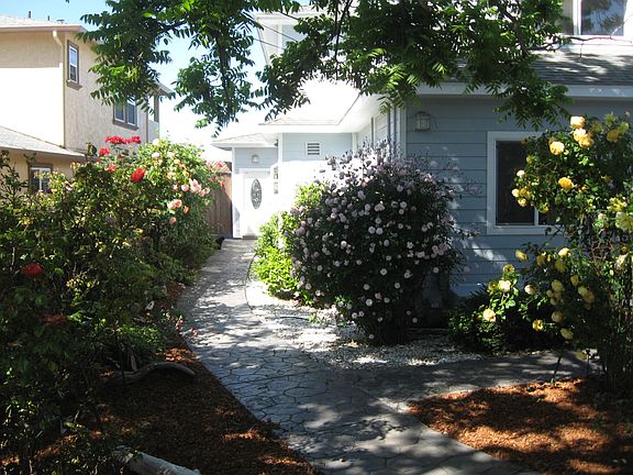 Private rose garden entrance