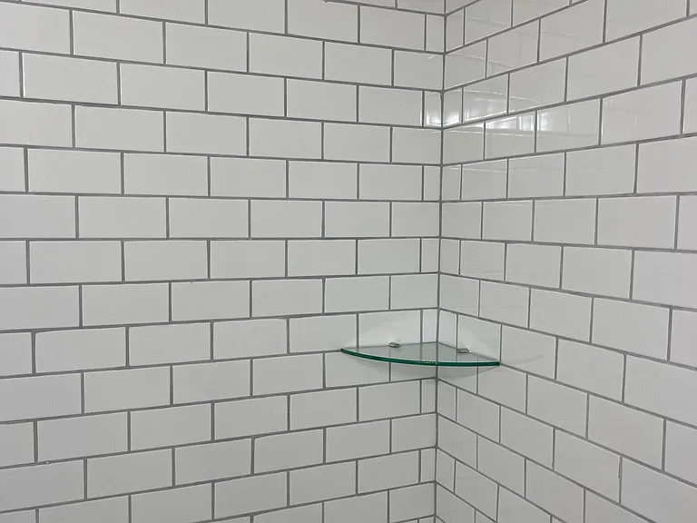 New tiled tub.