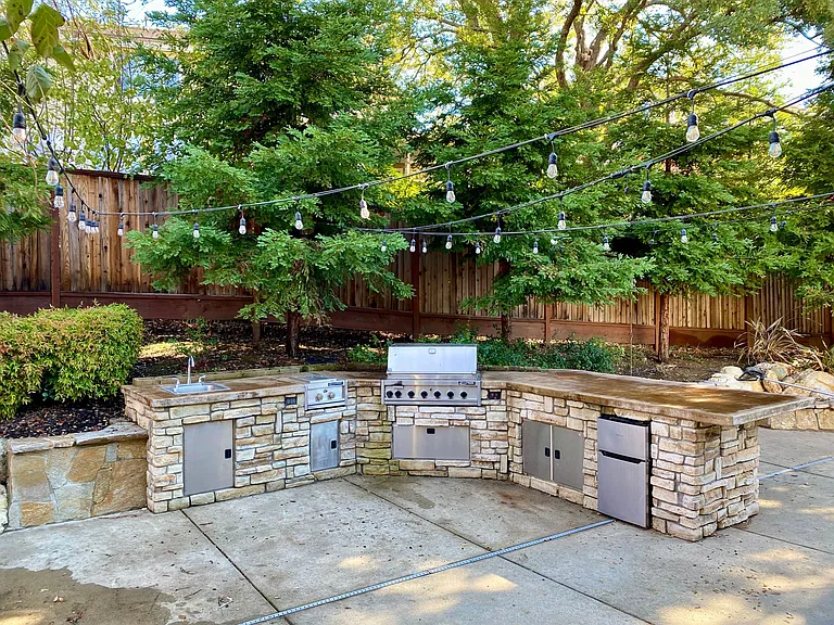 Outdoor BBQ kitchen