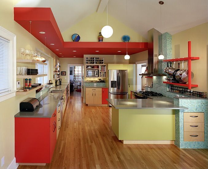Kitchen from family dining area