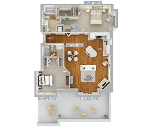 Floor plan B32-1405-1457