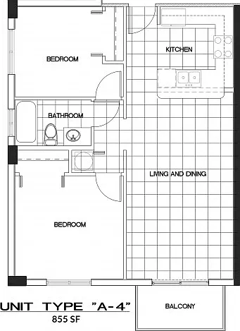 2 Bedroom, 1 Bathroom 2 Bedroom, 1 Bathroom