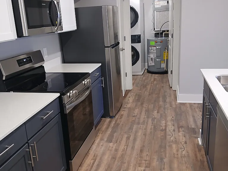 1 Bedroom Galley Style Kitchen and Laundry Room with and in Unit W/D