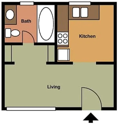 Floor plan Studio