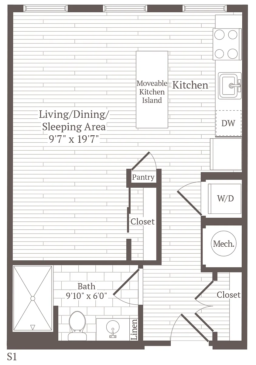 Floor plan Studio
