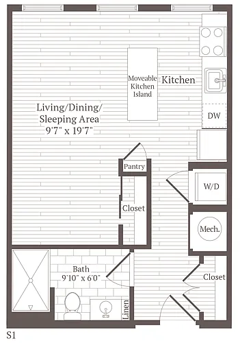 Floor plan Studio