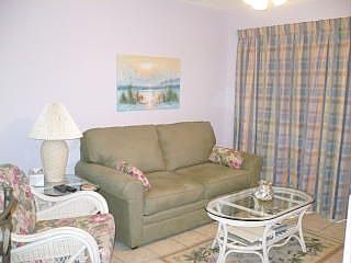 Living area has sofa sleeper