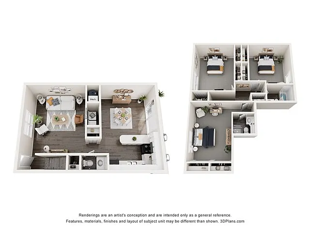 Floor plan 3X2.5 The Tremont