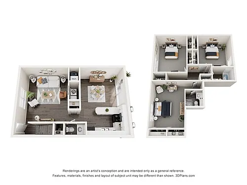 Floor plan 3X2.5 The Tremont