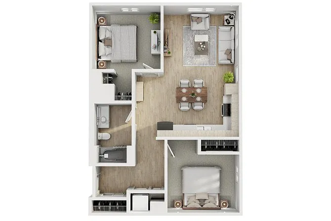 Floor plan 2X1 A