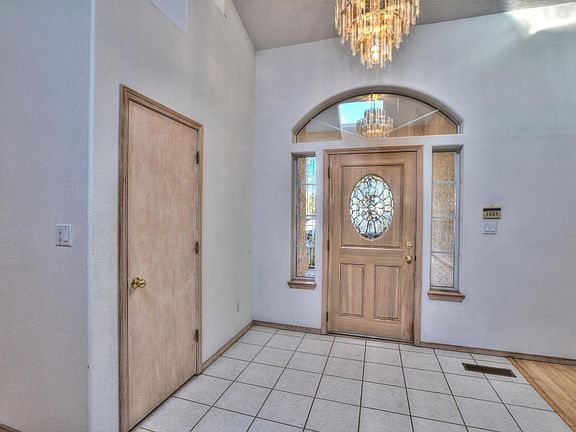 Interior of Front door & Chandelier