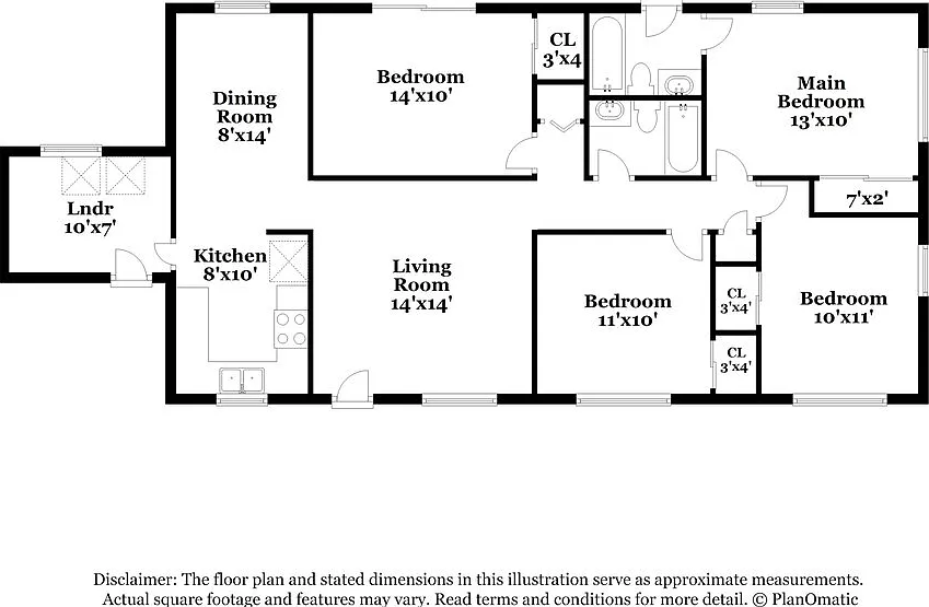 4 bed, 2.0 bath, 1274 sqft, $1,545 — Photo 2