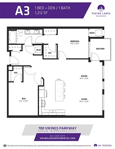 Floor plan $1.95/sq.ft. - A3