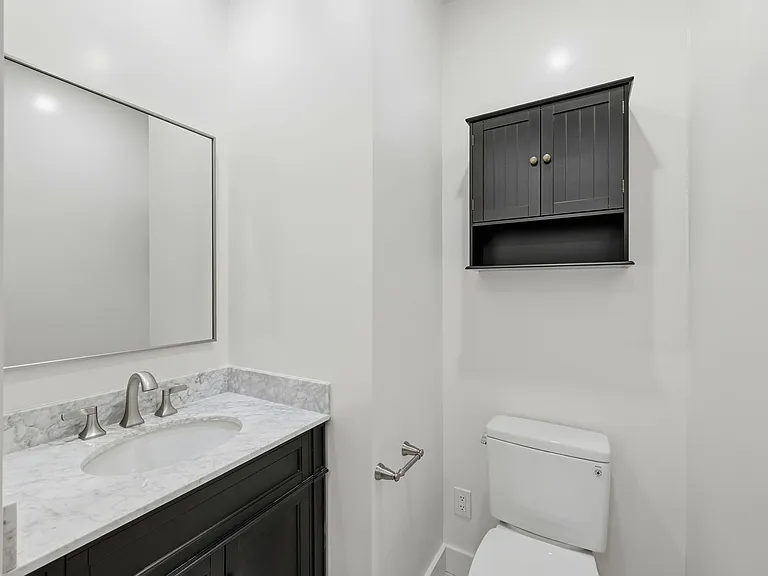 1st fully updated bathroom with large vanity and shower