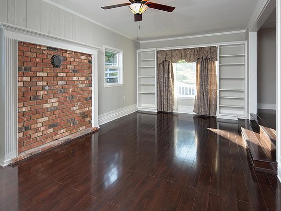 Living Room with built in bookcase