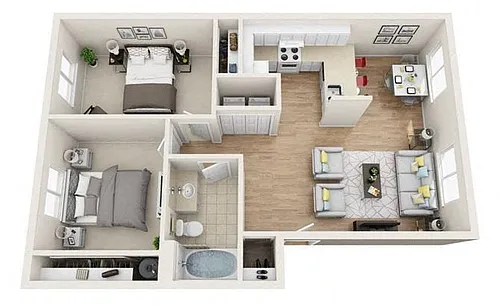 Floor plan 2b1ba